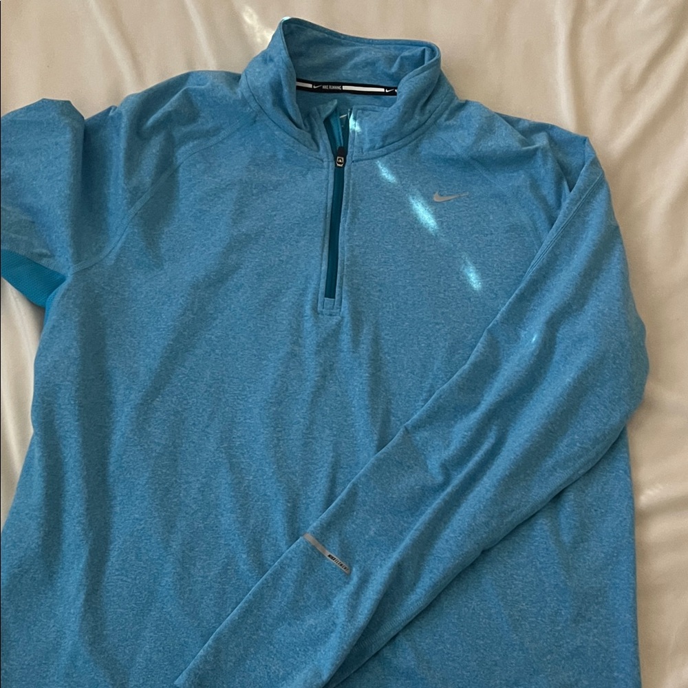Nike Light Blue Quarter-Zip Top
